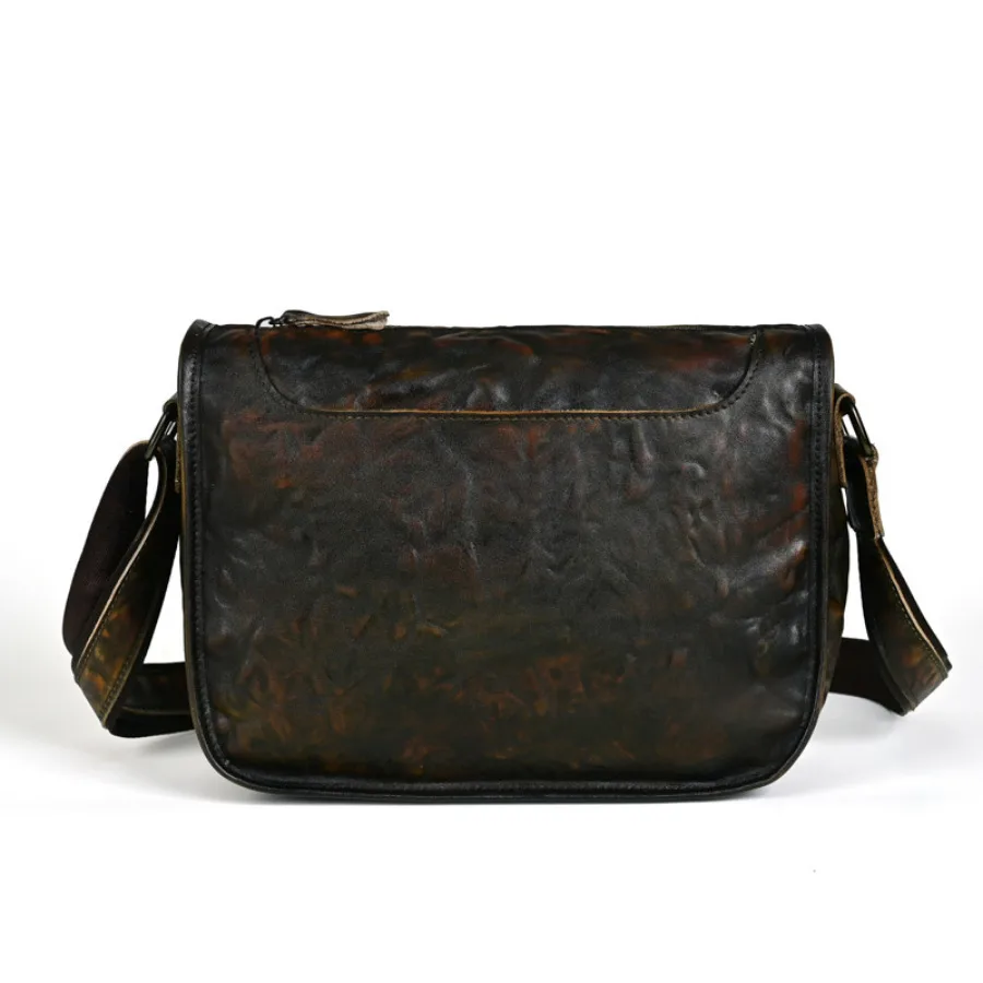 

Винтажный портфель из натуральной кожи, мужская сумка через плечо, мужская деловая сумка-мессенджер из бычьей кожи, сумка для Ipad 7,9 дюйма
