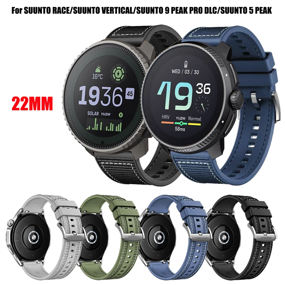 Xiaomi Buds Pro OUTPUTBT Nylon Correa 22mm Para Suunto Peak/9