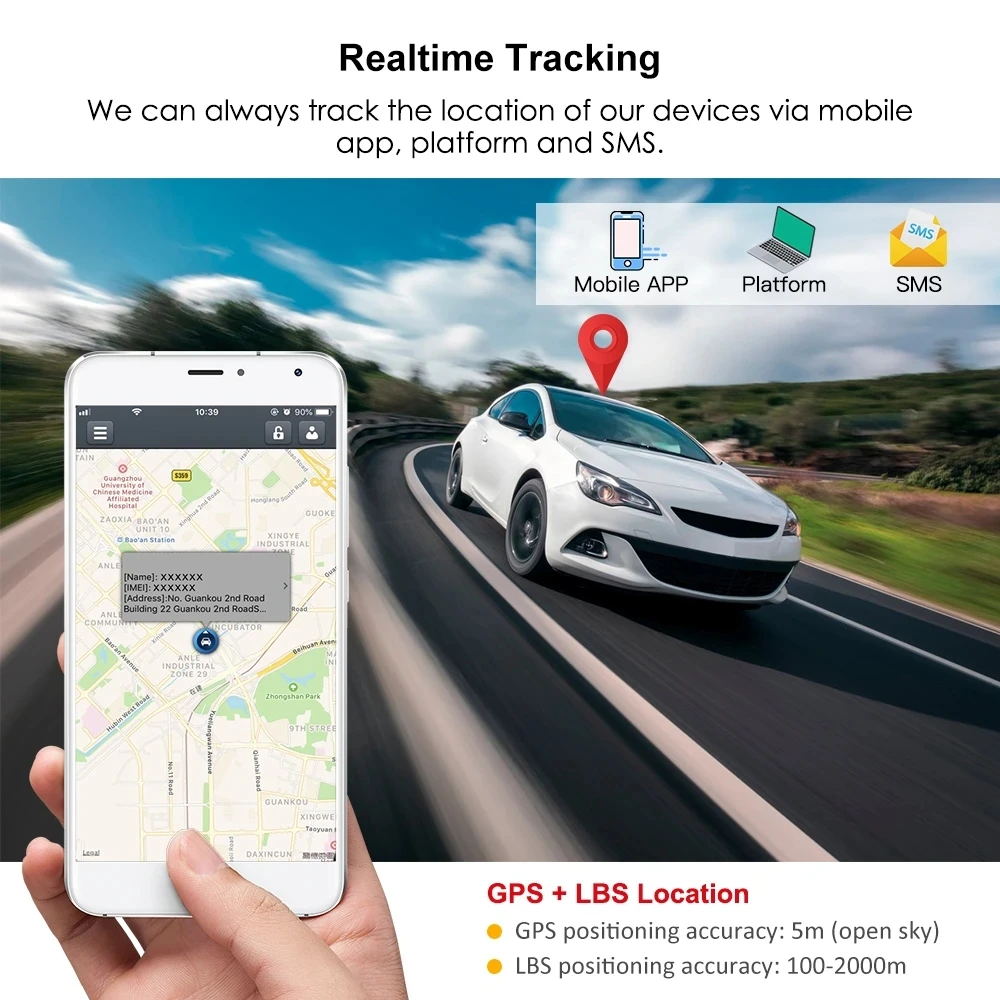 TKSTAR TK901 Mini GPS Tracker 2G GSM GPRS Locator History Route Playback Realtime Tracking Magnetic Voice Monitor Free Web APP