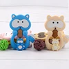 1PC Raccoon Silicone Teether Toys Necklace Accessories Infant Chew Toys Raccoon Silicone Beads Soft teether DIY Baby Teething 5