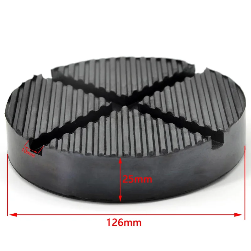 Car Lift Jack Stand Pads Black Rubber Slotted Floor Pad Frame Rail