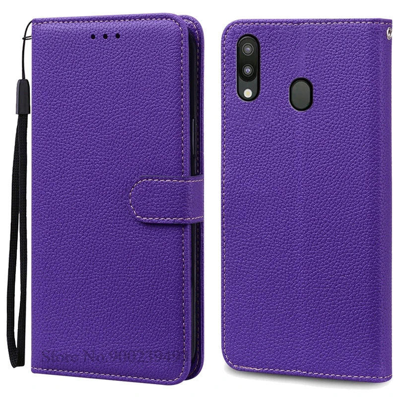Leather Wallet Case for Samsung Galaxy M20 - Flip Cover & Card Holder