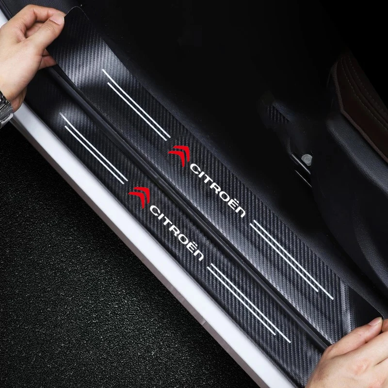 Carbon Fiber Car Door Sill Protector Sticker