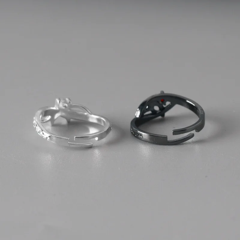 Anime Ring Game Persona 5 Unisex GoroAkechi Crow JOKER Ren Amamiya Cosplay Adjustable Opening Couple Rings
