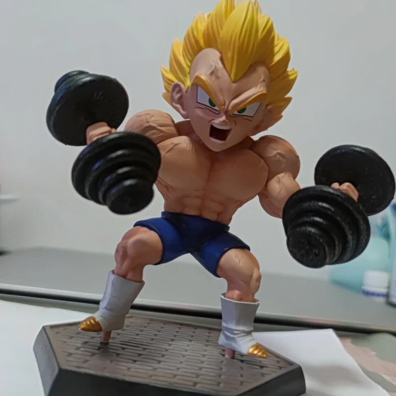 Anime Dragon Ball Estatueta GK Primo Irmão Muscle Fitness Series Son Gohan  Vegeta Figura de Ação