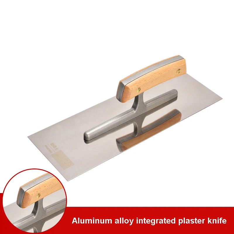 Putty Knife Scraper Bricklaying Trowel Square Notched Trowel Plastering Trowel Stainless Steel Plaster Spatulas Putty Knife for Painting Construction Scraping Tools