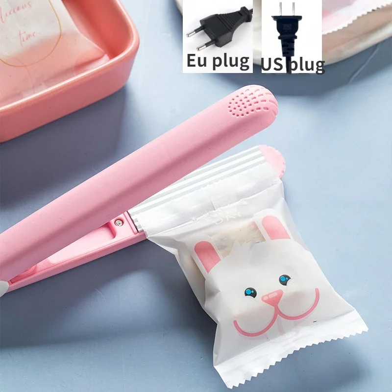 

Mini Portable Heat Sealing Machine Food Vacuum Sealer Seal Packing Plastic Impulse Sealer Household Bag Clips Handheld Packing
