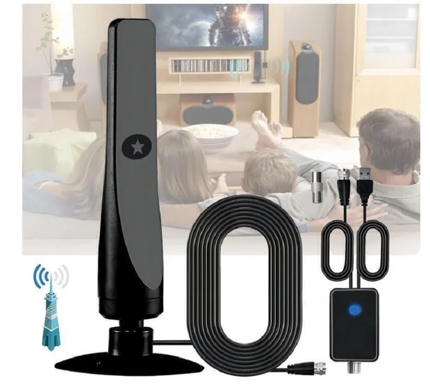 Rewave Antenna TV Antenna 1pcs Suction Cup TV Plug Play tv antenna
