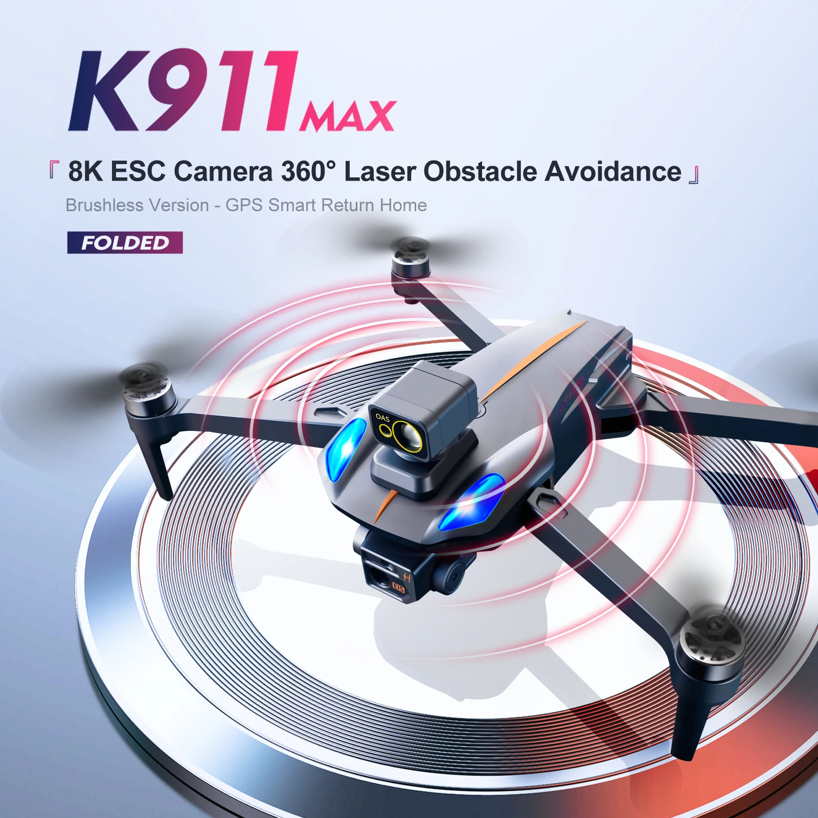 K911 MAX GPS Drone 8K Professional Obstacle Avoidance Dron Dual HD Camera Brushless Motor Drones Quadcopter RC Distance 1200M rc helicopter big size