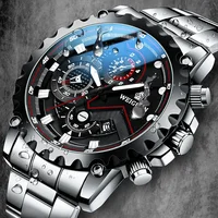 Montre samouraï noire étanche pour homme, montre personnalisée, montre portable de luxe, mode d'affaires 1