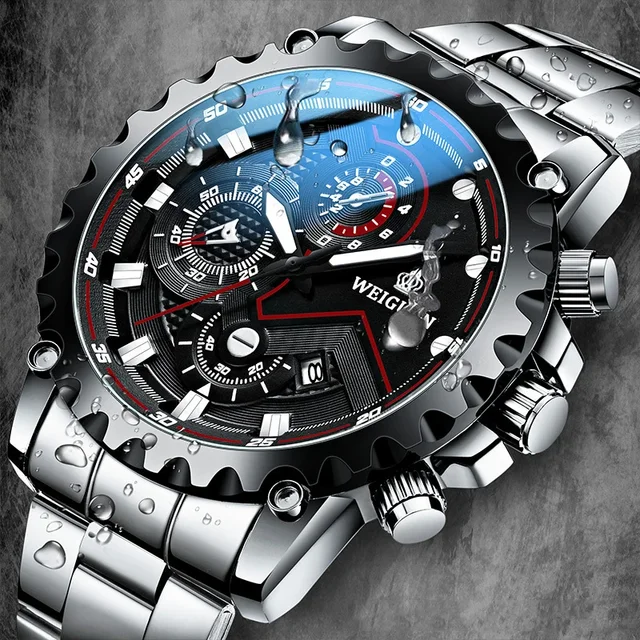 Montre samouraï noire étanche pour homme, montre personnalisée, montre portable de luxe, mode d'affaires 1