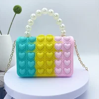 Girl unicorn fashion shoulder bag, popular finger toys for children decompression infant kids 6
