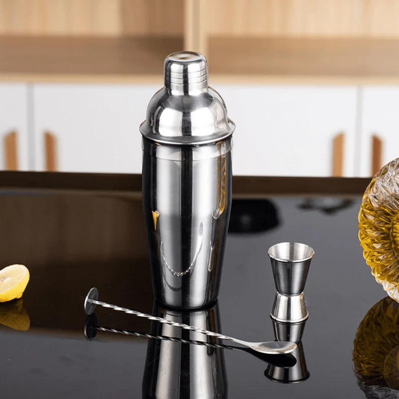 Stainless Steel Boston Shaker Set, Cocktail shaker kit, Shaker cup,  measuring cup, Ice hammer, bottle opener, Seahorse knife