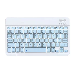 Compact 10 - Inch Multi - Language Wireless Bluetooth Keyboard - Arabic Keyboard (Blue)