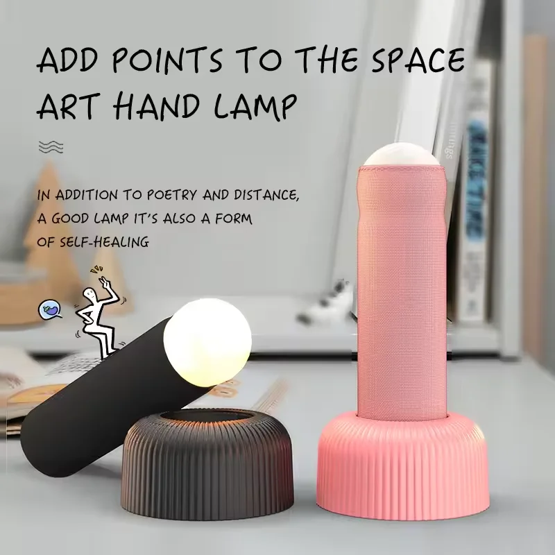 Hand Pulled Night Light for Adult Teens Babies Penis Shaped Desk Lamp Funny Bedside Lamp Nursery Nightlight for Dorm Living Room