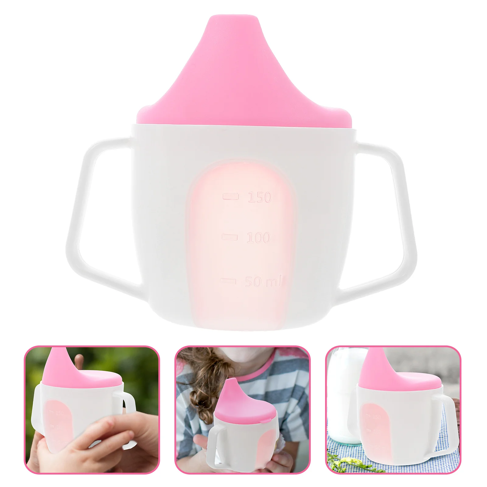 

Baby Drinking Cup Versatile Kids Milk Cup Toddler Trainer Cup Multipurpose Plastic Cup