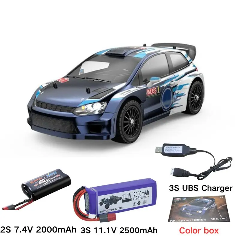 新型Mjx 14304 1/14 ハイパーゴー ポロR WRCカー RC ブラシレス