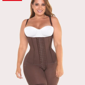 여성 가슴 오픈 민소매 원피스 브레스티드 보정속옷, 날씬해 보이는 시스루, 납작한 배, 오리지널 콜롬비아 거들