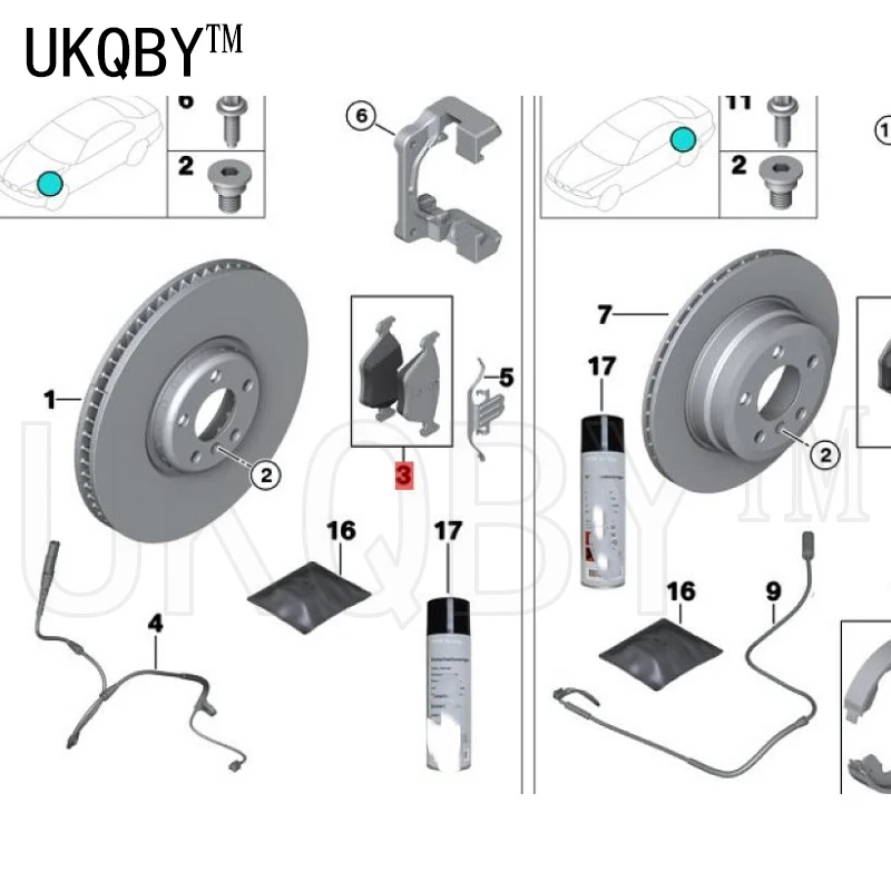 

Repair kit 1 3system F20 F21 F33 F36 34116850568 34106799801