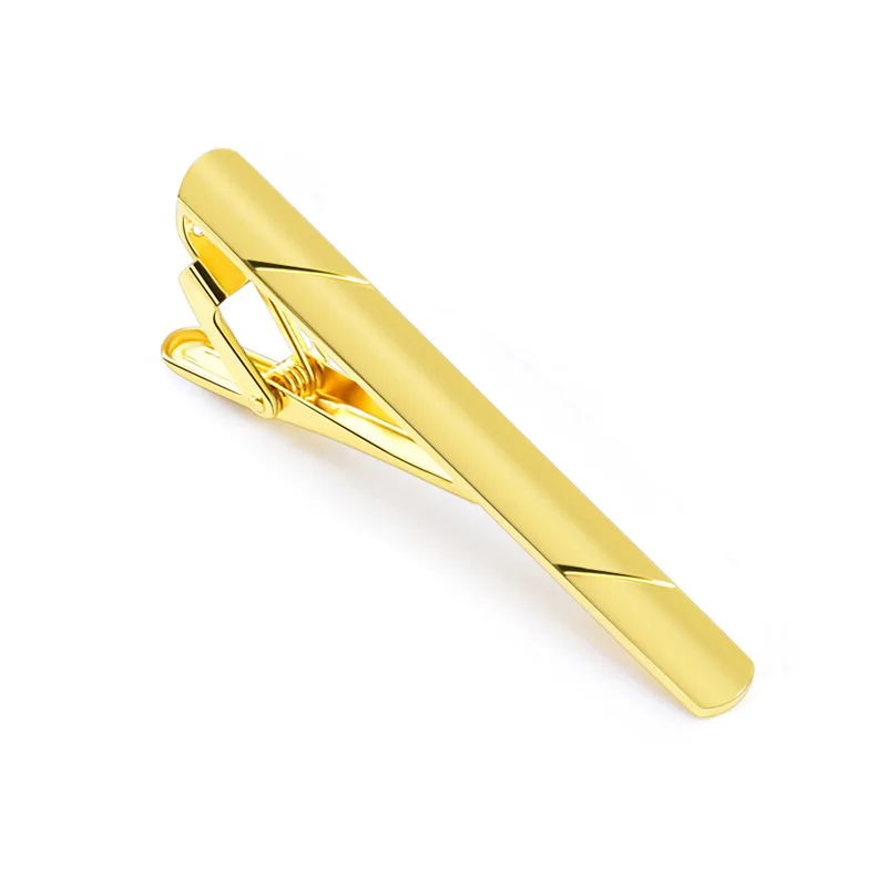 Elegant Metal Copper Tie Clip for Men - Colorful Necktie Bar Clasp