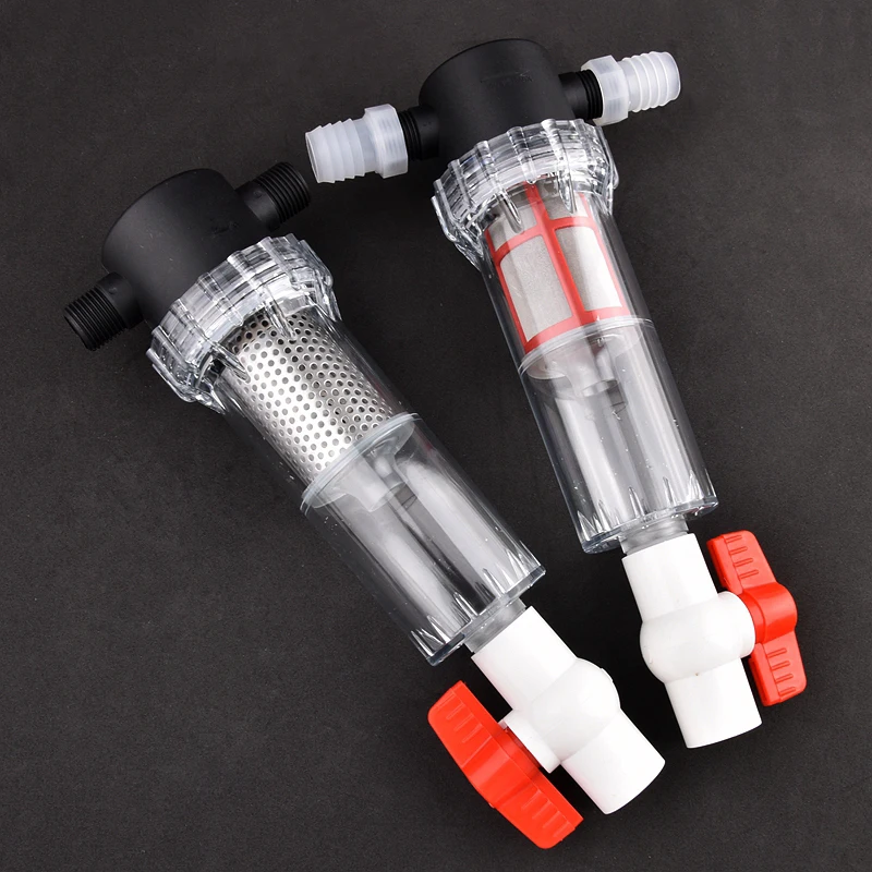 1/2" bis 4~20mm Schlauchfilter Aquarium Wasserpumpenfilter Fischteich Toilette Großer Durchfluss Gartenbewässerung Bewässerungsvorfilter – Detail 8
