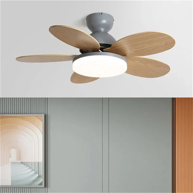 VIOLET Modern Fan Light LED Luxury Living Room Restaurant Bedroom Children's Room Ceiling Fan Light Remote Electric