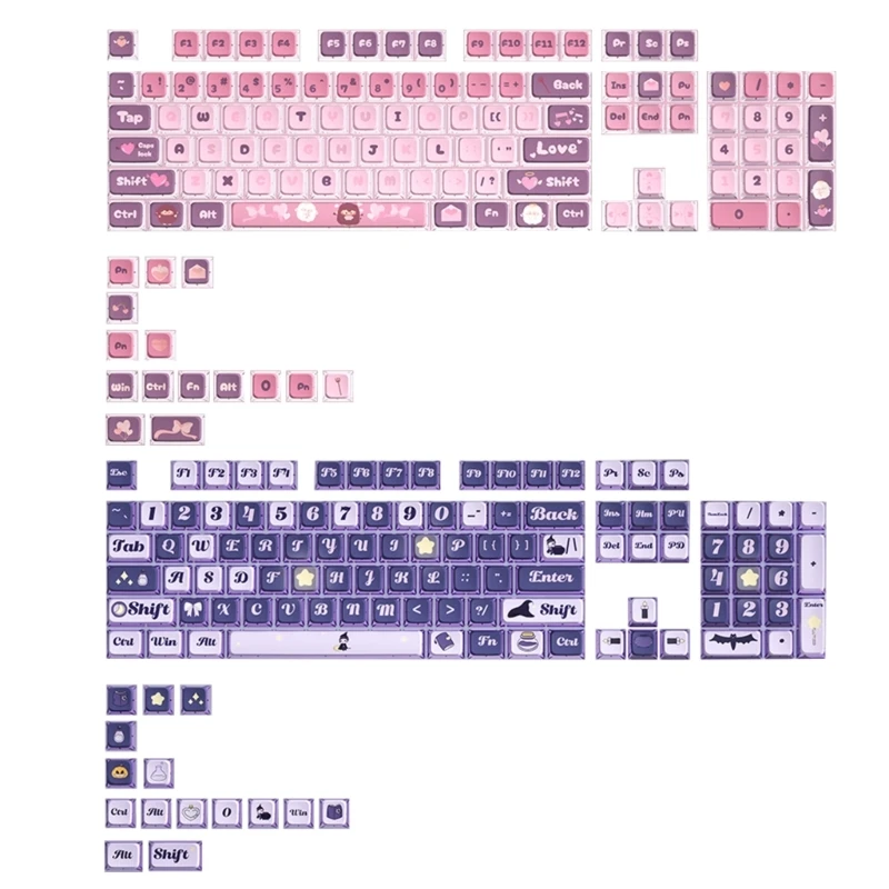 

Highly Transparency PC Backlit Keycap MDA 120Key Caps for MX Keyboards Key Caps