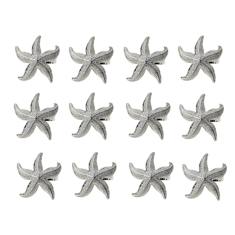 

Starfish Napkin Rings 12 Nautical Summer Wedding Party Beach Table Decor