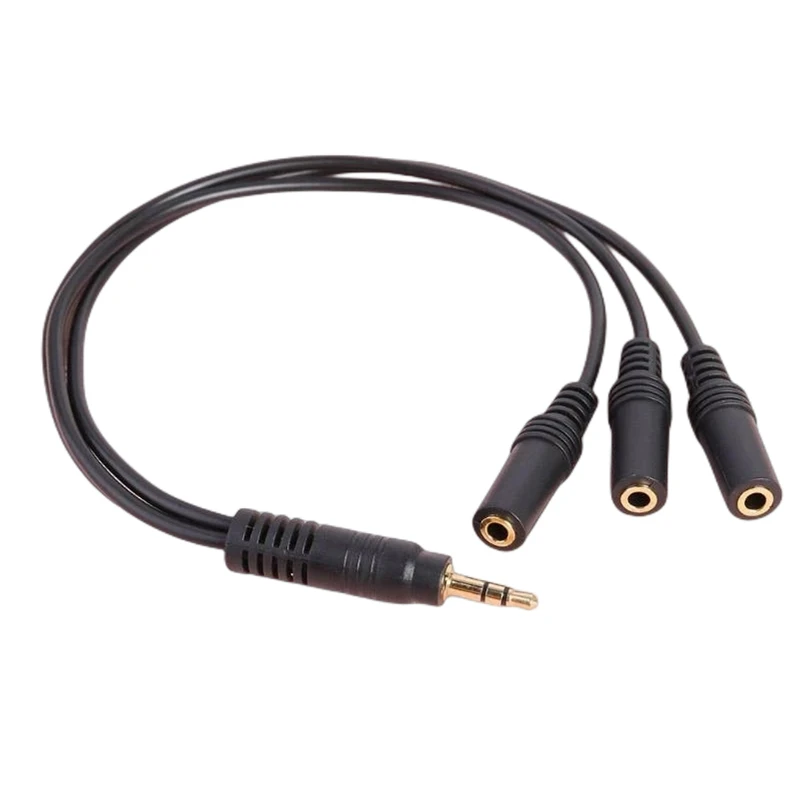Multi-Port 3.5mm Audio Splitter Cable - Headphone & Speaker AUX Adapter