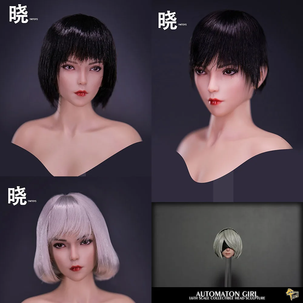 

2 Styles YMTOYS 1/6 YMT076 Cool Girl Xiao MTTOYS011 AUTOMATON GIRL Robot Killer Beauty Head Sculpt for 12" Action Figure Body
