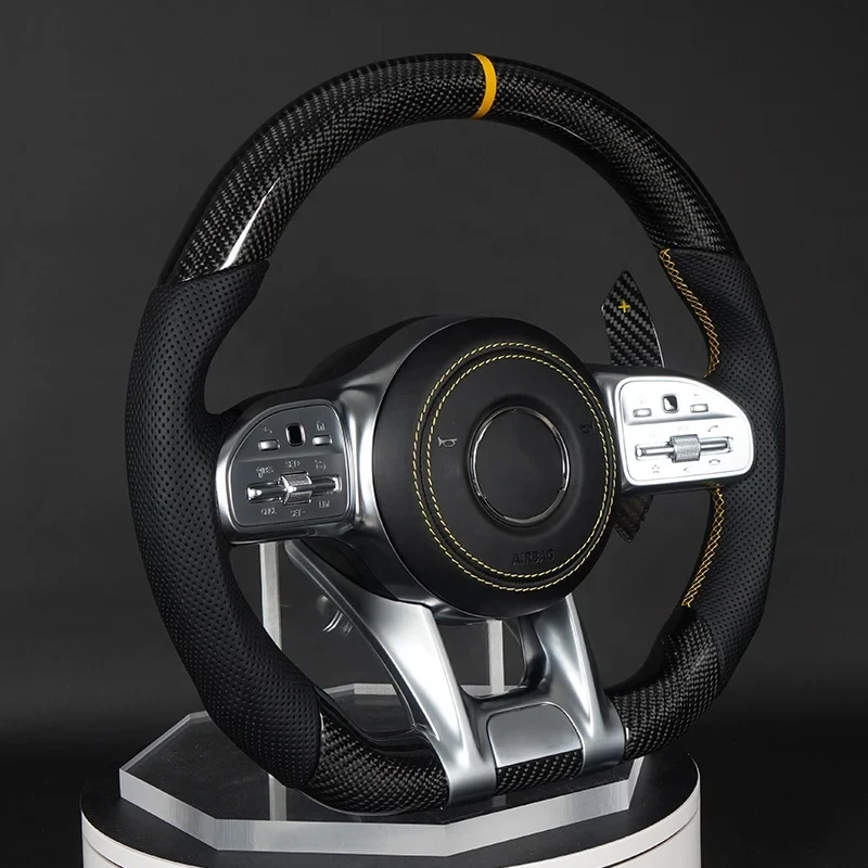 탄소 섬유 패들 커버 플레이트, 메르세데스 벤츠 2020, 블랙 단추, C63AMG, A45, 808, E213AMG 에 적합