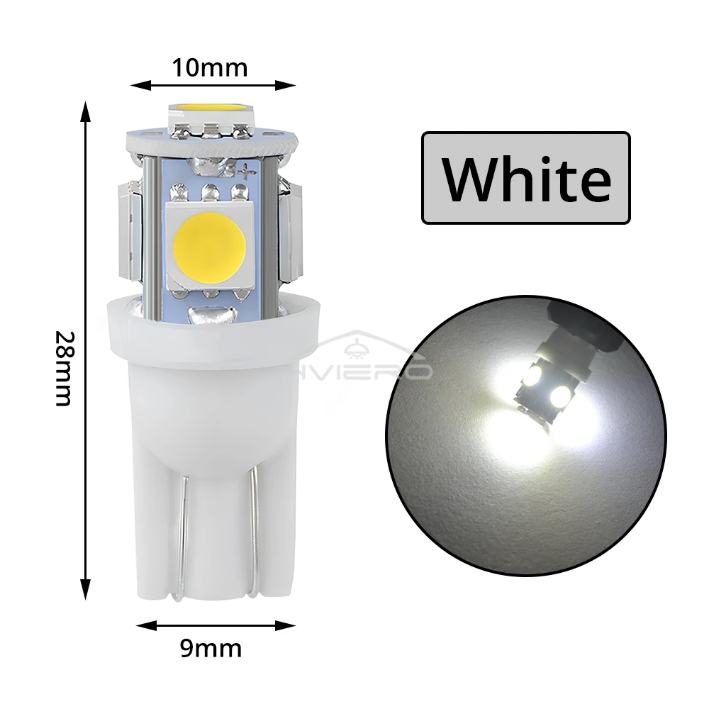 ตัวเลือกสินค้า โคมไฟ LED รถยนต์ 12V สีขาว-ฟ้า-แดง ทนทาน ประหยัดพลังงาน