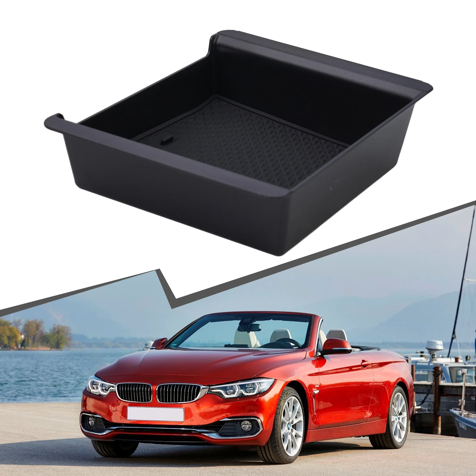 

For BM Car Storage Box Car Interior Console Organizer Plastic Car Accessories Practical Brand New Durable None