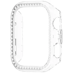 Bling Double Row Diamond Crystal Protective Watch Case & Band for Watch Fit5 (Transparent)