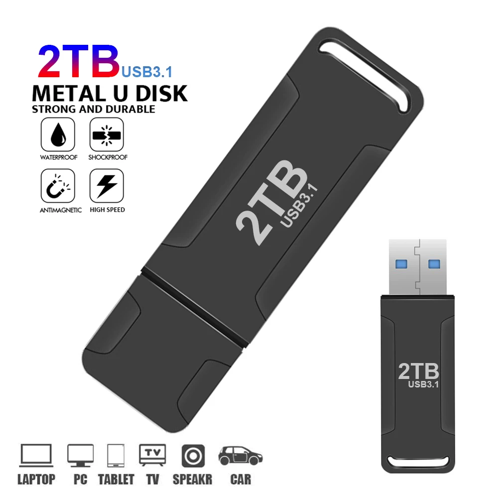 USB Flash Drive Flash Drive High Speed USB 3.1 Pen Drive 2TB 100% True Capacity Pendrive 1TB Memorias USB Flash Drive 512G Cle Stick Gifts