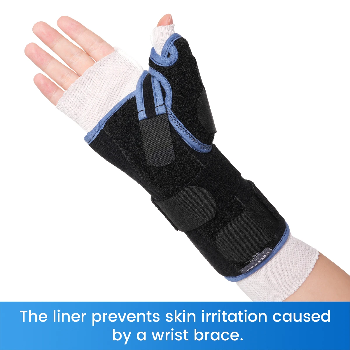 Elastic Wrist Liner Stockinette for Skin Protection Reduce Friction and Breathable Hand Socks for Splint 10PCS VELPEAU
