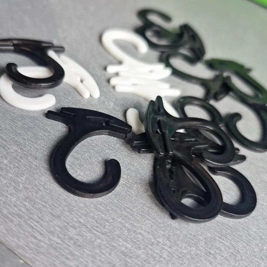 500pcs 29x35mm 플라스틱 플랫 양말 포장 디스플레이 후크 행거 의류 액세서리 페그 선반