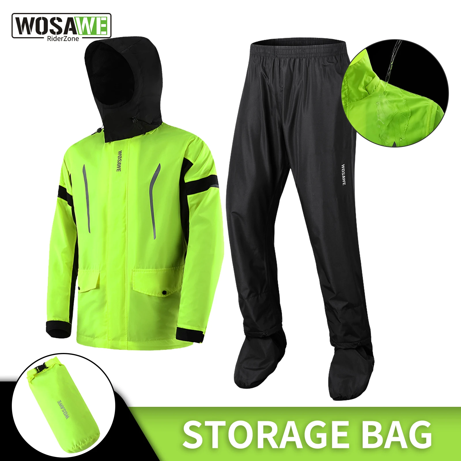 Motorcycle raincoat men suit for outdoor riding