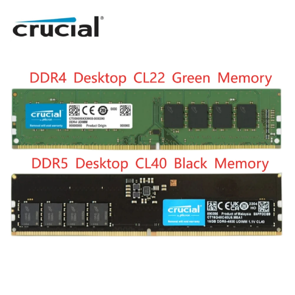 Memoria RAM Crucial DDR4 2400 PC4-19200 8GB CL17 - Versus Gamers