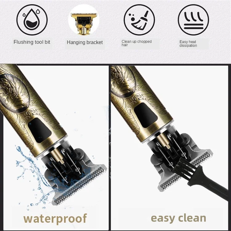 Hair Clipper T9 Hair Clipper Repair Beard Shaving Body Hair Trimmer Electric Machine Men Haircut Machine 0mm Barber Shaver