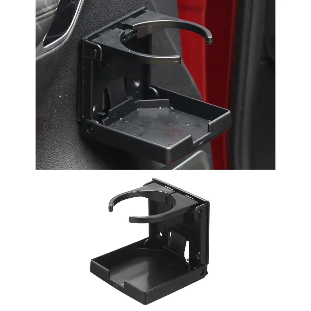 Cup Holder Folding Drink Holders Car Cup Holder for Trucks Car RVs Marine Boat , Black, 102x94mm