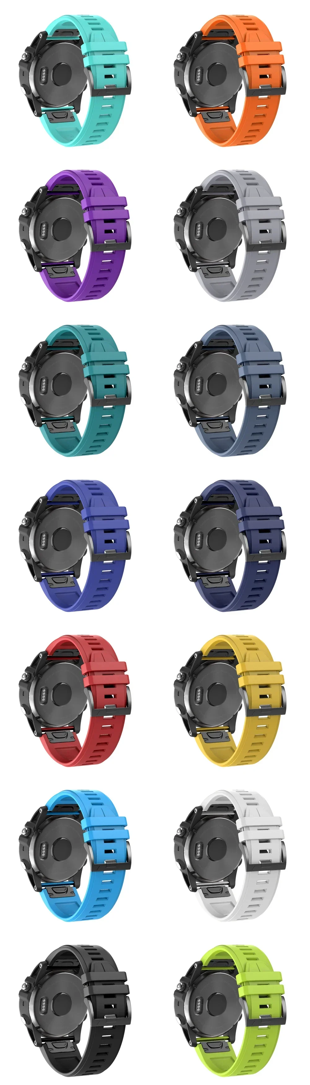 22 26 mm Silikon-Uhrenarmband für Garmin Fenix 7 7X 8 E 6X 6 Pro 5 5X Plus Epix Gen2 Enduro 3 Instinct 3 Solar-Schnellverschlussarmband – Detail 10