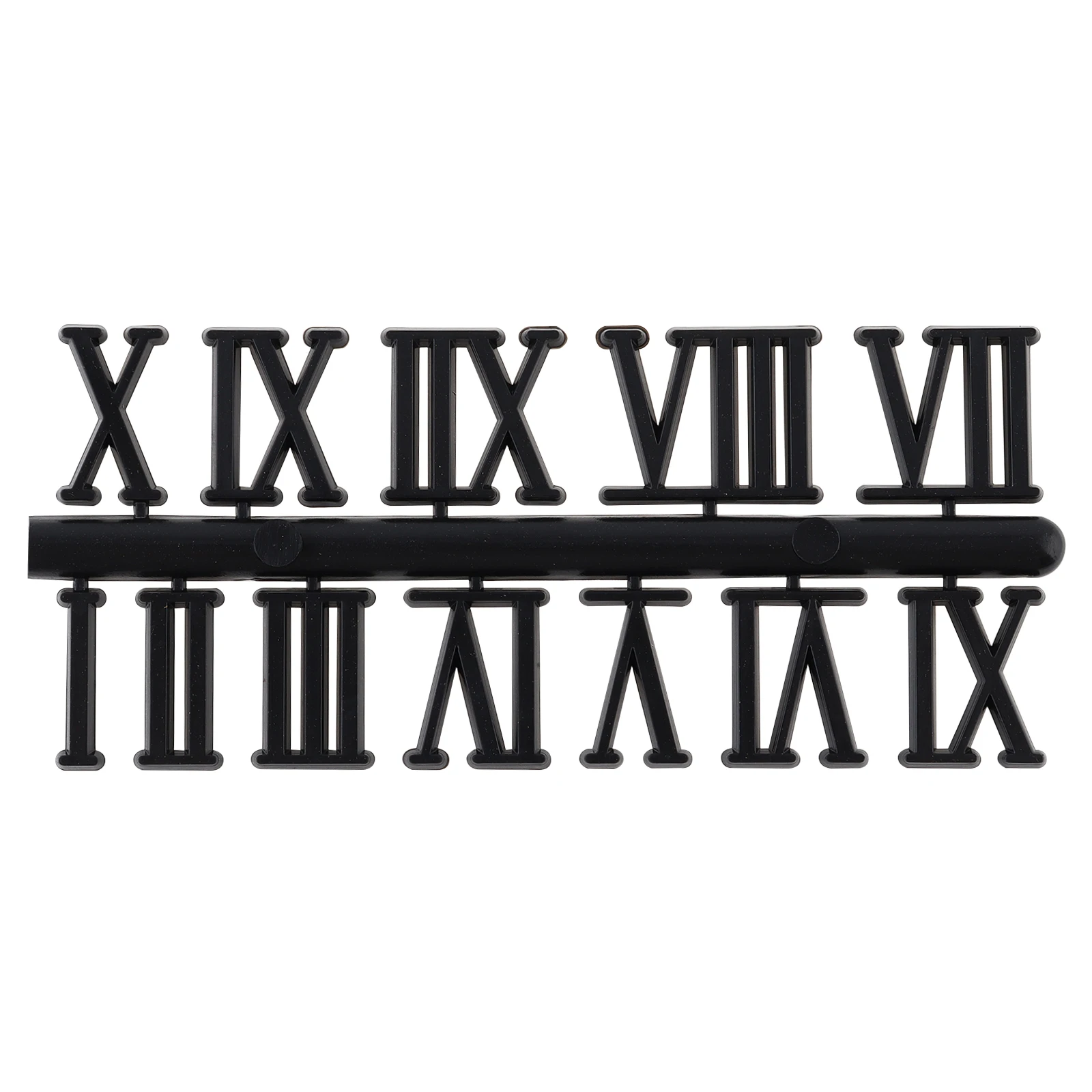 6pcs Roman Numerals of Different Colors DIY Digital Clock Numbers for Design Replacement Repairing Clock Numerals Kit Tools