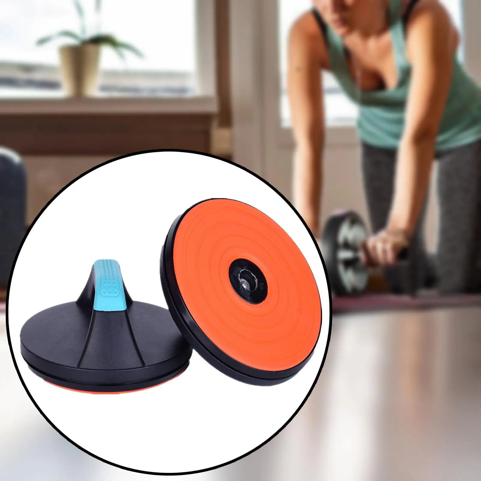 2x Rotating Push up Handles Pushup Stands,Round,360 Degree Rotatable,Push up Bar Training Equipment for Fitness Gym