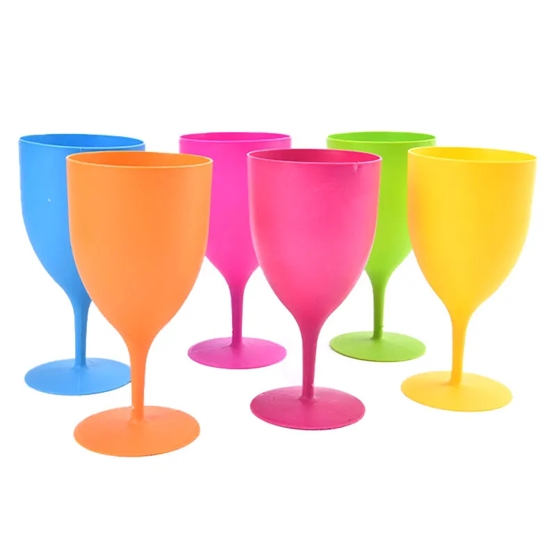 Zeep fantoom Mineraalwater 6 Stks/set Van Frosted Plastic Wijnglazen Cocktail Champagne Goblet Voor  Bar Party| | - AliExpress