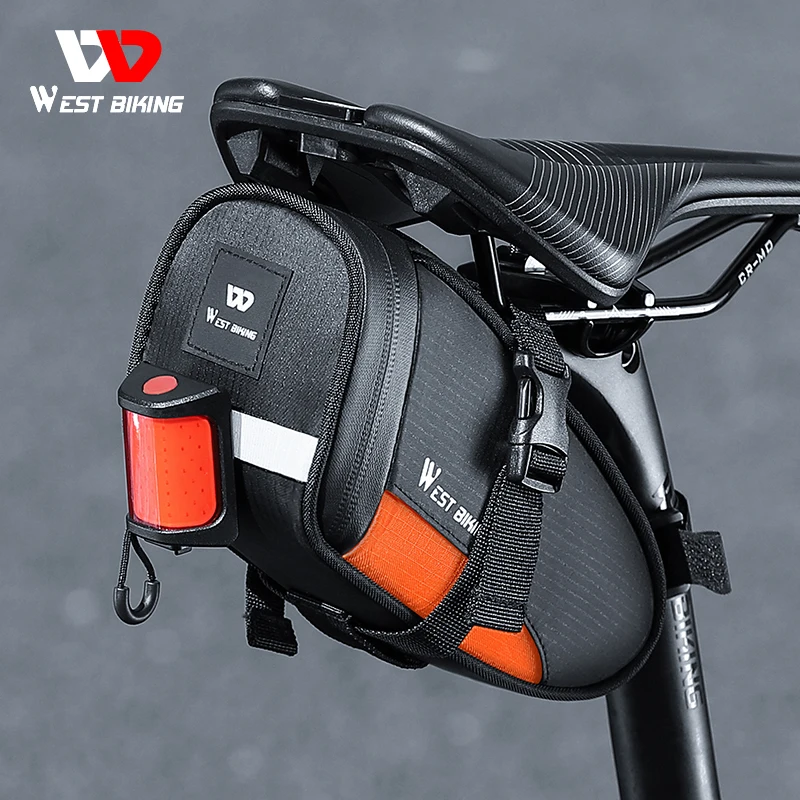 WEST BIKING Bicycle Saddle Bags Reflective Bike Rear Tool