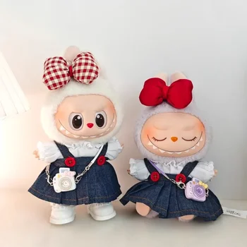 Alternative view of Labubu Doll Clothes Denim Skirt