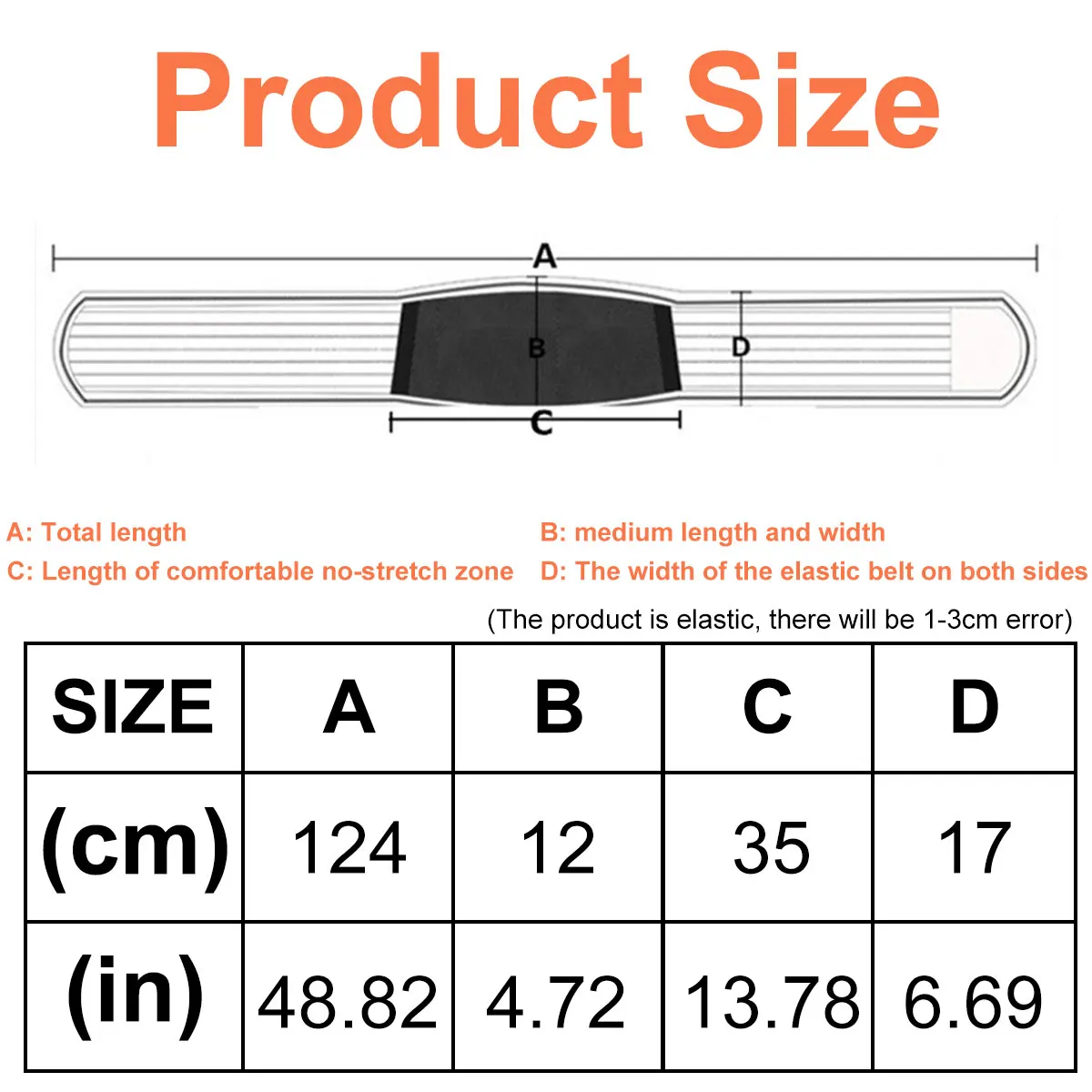 Breathable Support Abdominal Belt 1.24m Premium Maternity Belly Band Lightweight Abdominal Binder Back Bump Brace Strap Women