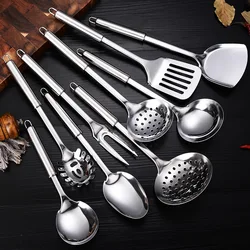 Elegant 9 - Piece Stainless Steel Kitchen Utensil Collection - Versatile Cooking Essentials Set (9PCS)