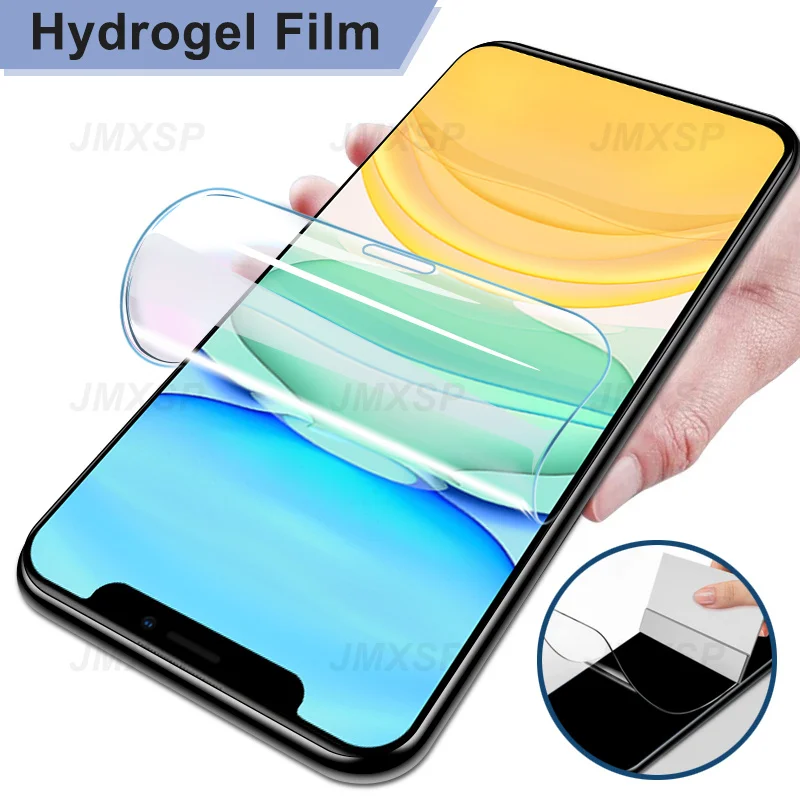 2Pcs Full Cover Hydrogel Film on the For iPhone 8 7 Plus Screen Protector on For iPhone 6 6S Plus 5 5S SE 2020 Protective Film
